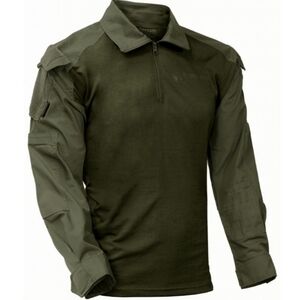 Tippmann Tactical TDU Jersey Shirt Olive Army Green 1/4 Zip Paintball Size XL